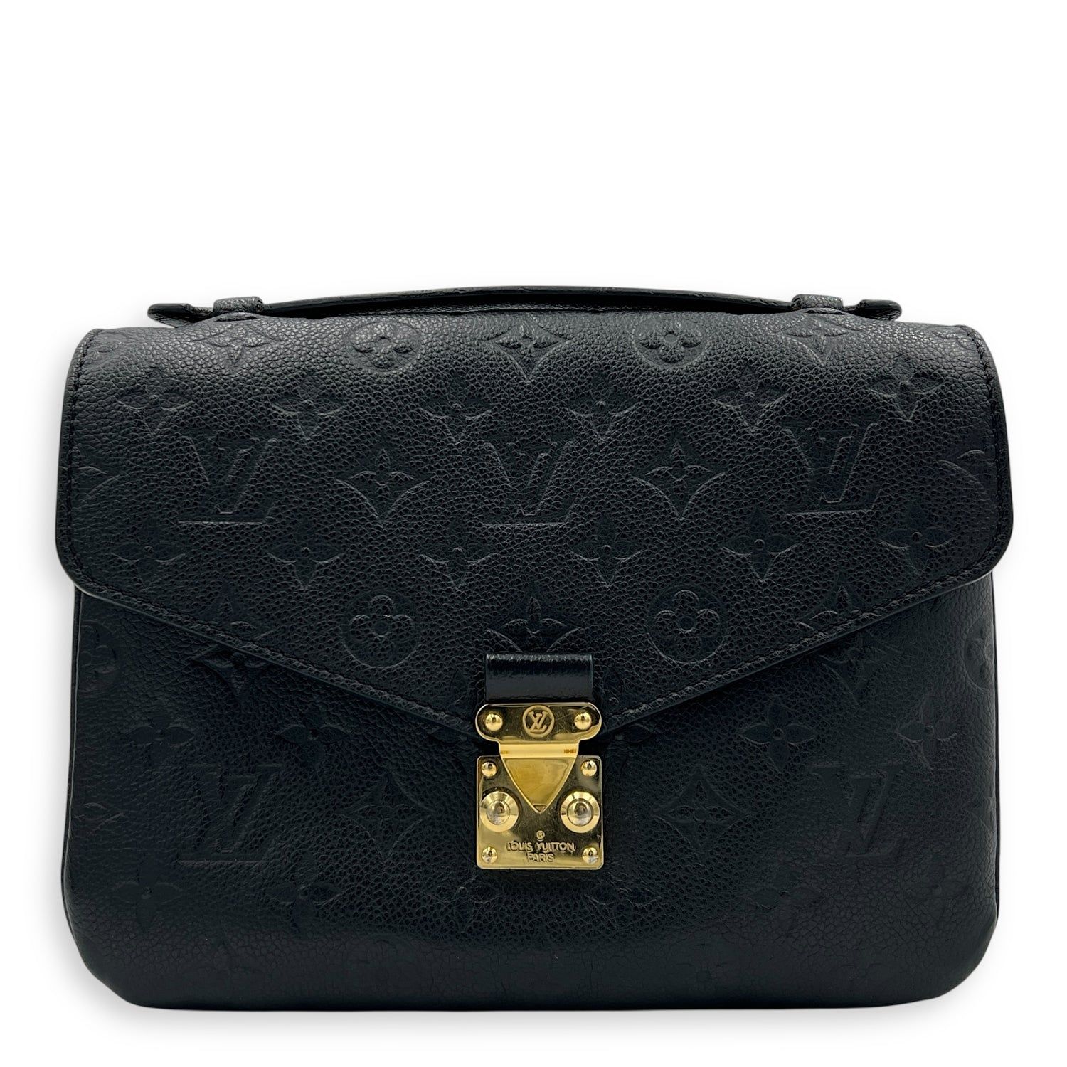 Louis Vuitton Metis Black Crossbody Bag in Empreinte Leather, Gold ...
