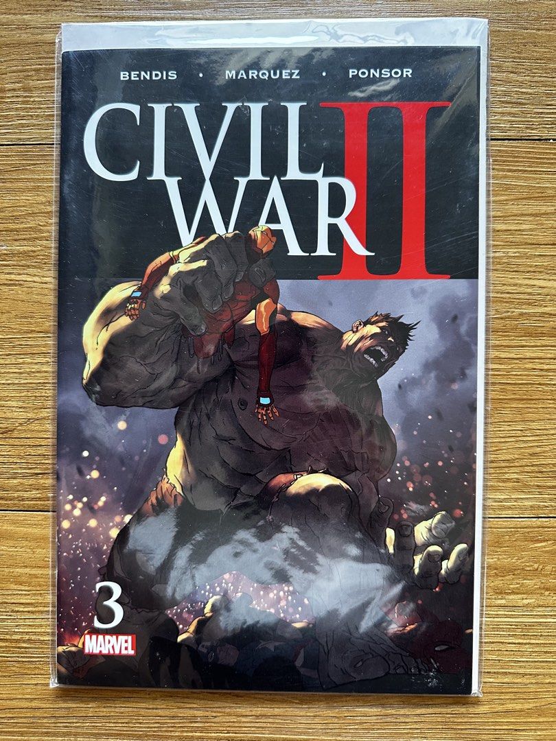 Marvel Civil War II #3 Comic Book (Category: Comics & Manga) located in Paranaque City. Submitted by safedolphin.dc2bd2 (Listing ID 1426055176, Image 1). Description: - Marvel Civil War II #3 comic book - Features the story ‘Hawkeye kills Banner’ - Released in 2016 - Features works by Brian Bendis and David Marquez - Perfect for Marvel collectors MOP: GCash, BDO MOD: Grab, Lalamove, Flash Express (if outside Metro Manila) Meet-ups: SM Bicutan (Fo