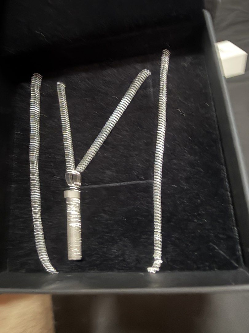 Meteorite Pendant in Sterling Silver Chain (Category: Jewelry) located in Legazpi City. Submitted by skydiverjohn (Listing ID 1426141846, Image 2). Description: Negotiable. With Cert of Auth. Paid taxes and customs .