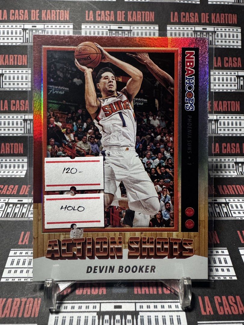 NBA Hoops Action Shots Devin Booker Card (Category: Raw Singles) located in Pateros City. Submitted by lacasadekartonph (Listing ID 1426139075, Image 1). Description: .