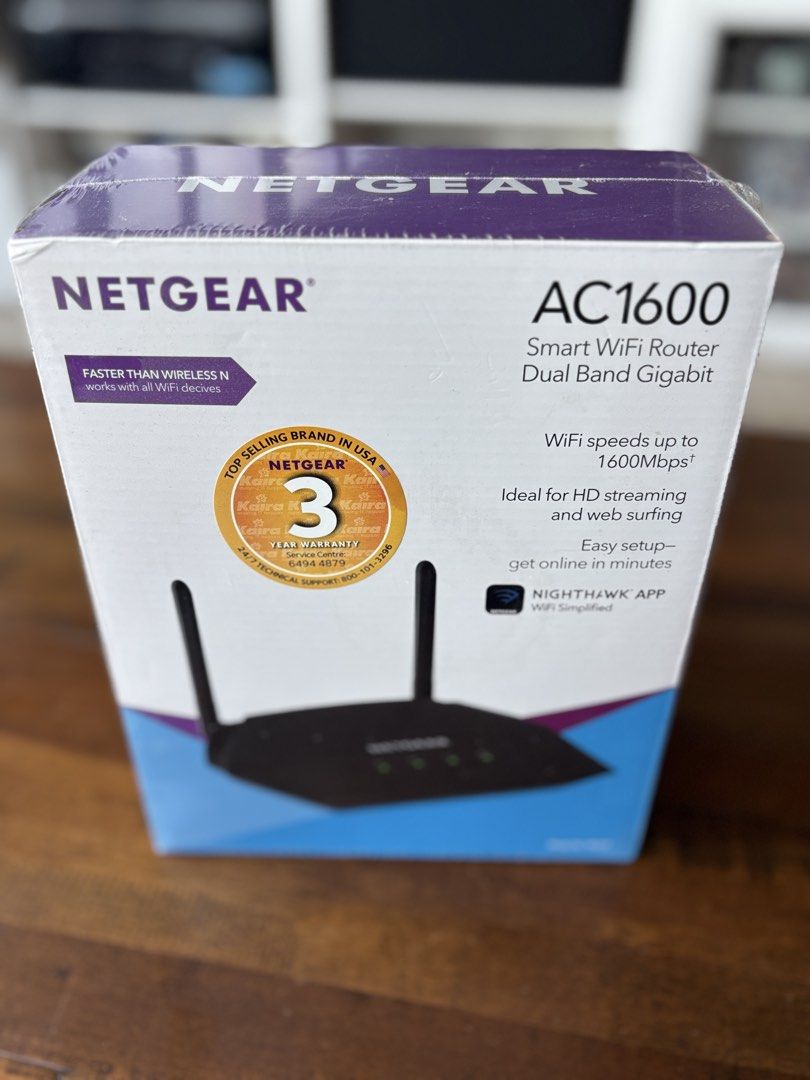 NETGEAR AC1600 Smart WiFi Router, Computers & Tech, Parts & Accessories ...