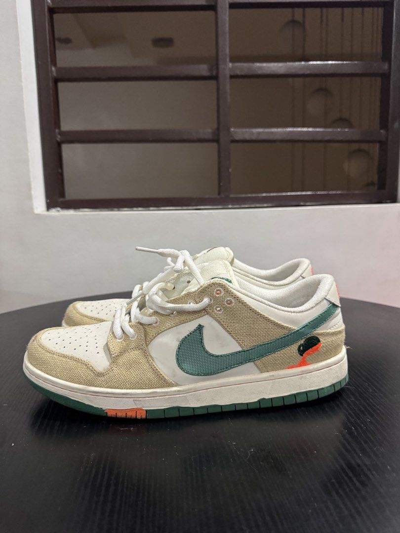 Nike SB Dunk Low Jarritos (Category: Sneakers) located in Manila. Submitted by lessstuffstudio (Listing ID 1426028830, Image 2). Description: 👟 Nike Sb Dunk Jarritos – Size 12– Thrifted Pair 💰 800 (Slightly negotiable for serious buyers) 🔥 Better price if purchasing 2 or more items 📍 Doña Soledad Parañaque City 📦 Mailing available (buyer covers) 💳 GCash / Bank Transfer Condition: 8/10 Issues: • No Box • Needs Cleaning Serious buyers only. N