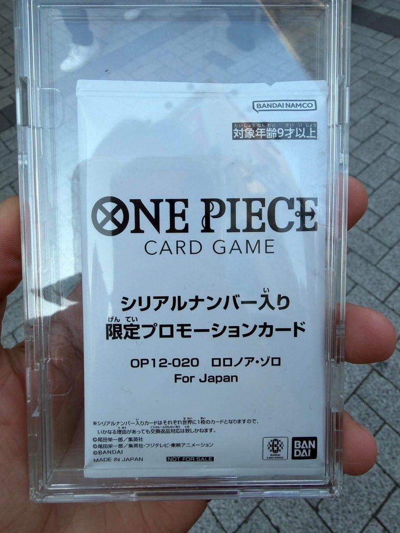 One Piece Card Game OP12-020 Roronoa Zoro Serial Promo Card, Hobbies ...