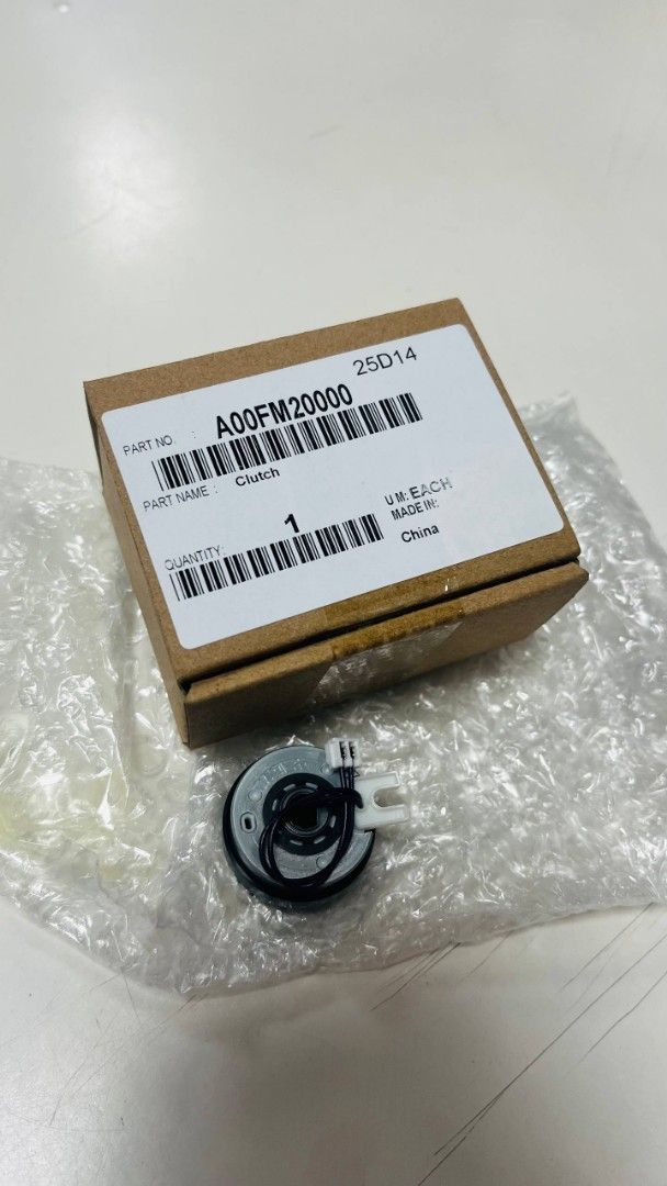 Paper Feed Clutch A00F-M200-00 (Category: Printers, Scanners & Copiers) located in Quezon City. Submitted by copieronlineinc (Listing ID 1426010260, Image 1). Description: ⚙️ Konica Minolta Paper Feed Clutch Available! Compatible with Konica Minolta Bizhub 423 and Konica Minolta Bizhub 283 Part No: A00F-M200-00 ✔️ Reliable paper feeding ✔️ High-quality replacement part ✔️ Ideal for copier maintenance.