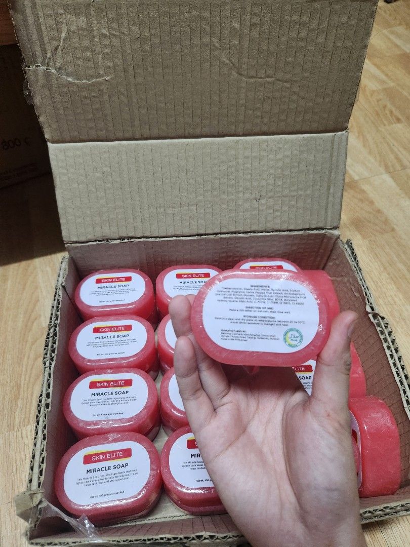 Peach Miracle Soap - 100g (Category: Bath) located in Manila. Submitted by bioskincare.ph (Listing ID 1426182961, Image 2). Description: 💰₱75 per pcs 🌸For Whitening 🧼Body-Face Soap 📝Order Process: How to order: PM your order (product name & how many) Delivery Method: via Lalamove (shipping fee c/o buyer) Payment Method: via GCash.