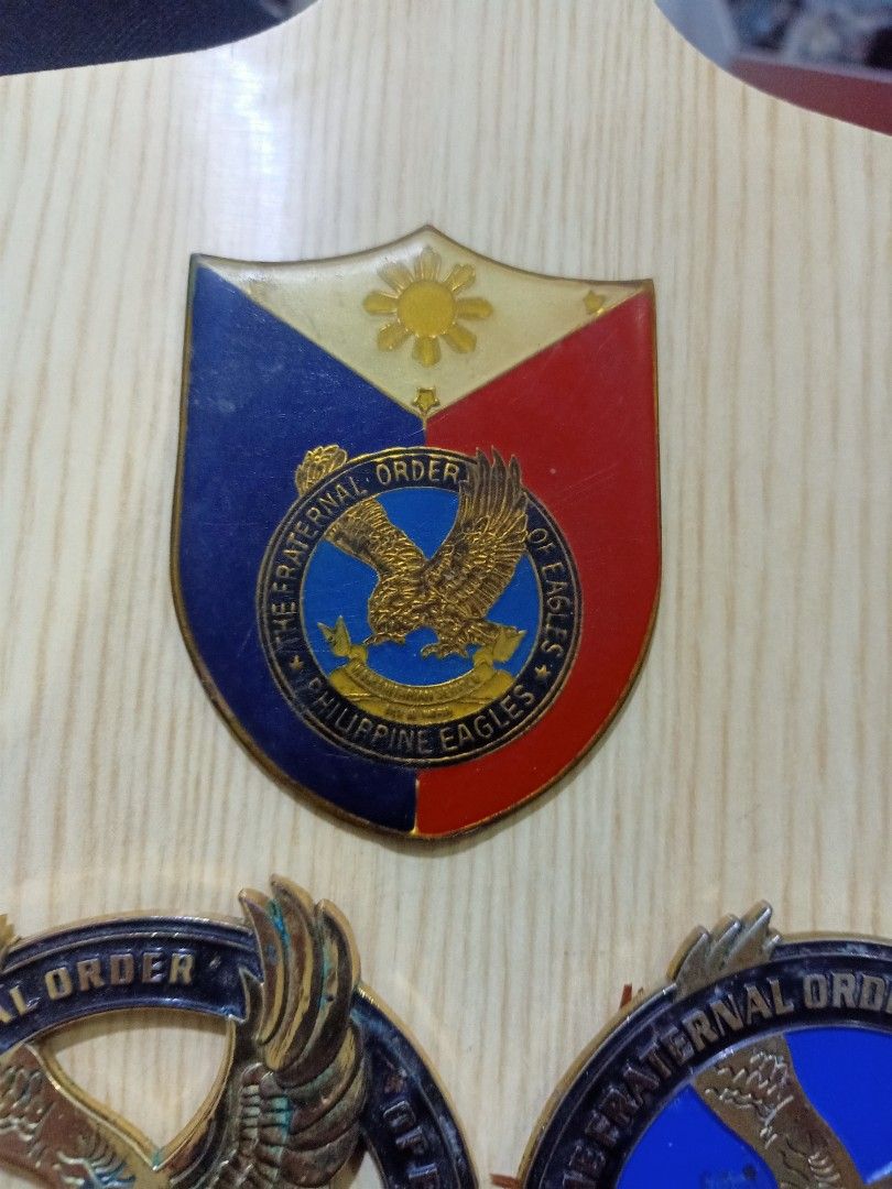 Philippine Eagles emblem 3pcs (Category: Vintage Collectibles) located in Las Pinas. Submitted by the_recycle_shop (Listing ID 1426158099, Image 2). Description: Selling as set .