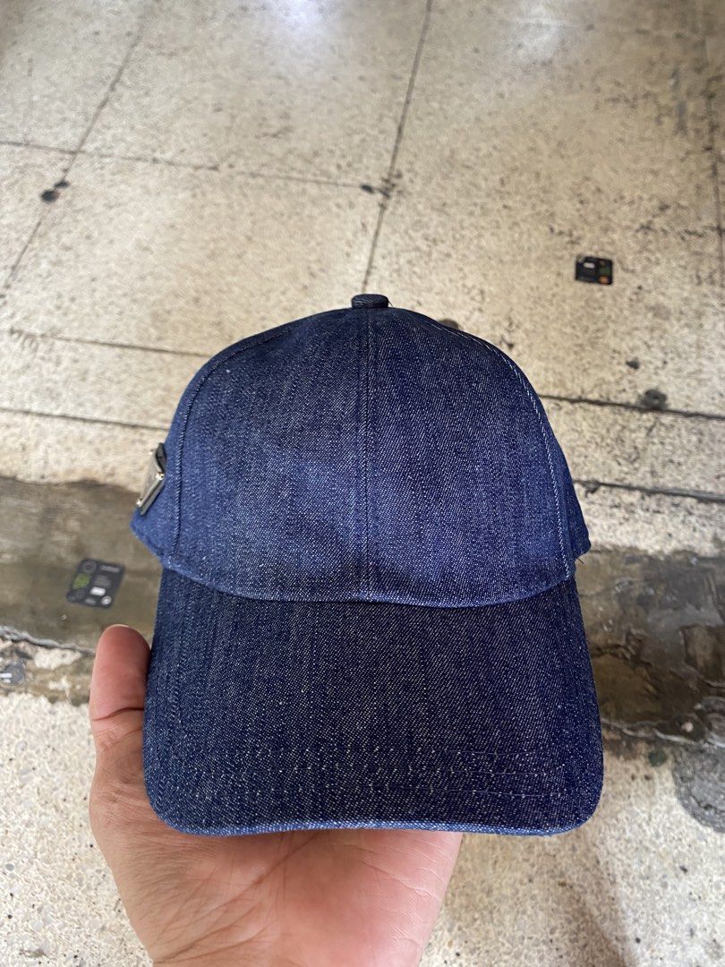 Prada Denim Cap (Category: Caps & Hats) located in Manila. Submitted by dundonnn (Listing ID 1426058426, Image 2). Description: ✅ AVAILABLE ✅ 🧢 PRADA 💰 ₱650 ▪️ Adult size / Fit most head 🛒 DM ME.