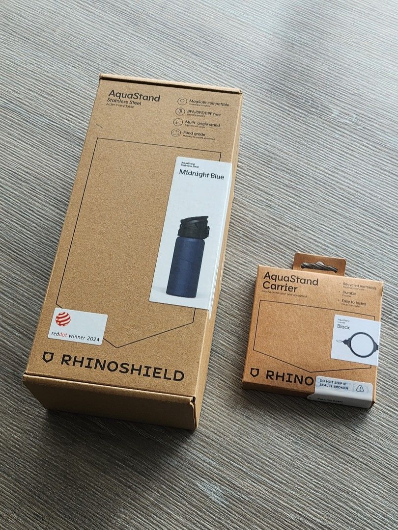 Rhinoshield Aquastand Set with Carrier Stand (Category: Water Bottles & Tumblers) located in San Juan City. Submitted by aisaku (Listing ID 1426033857, Image 1). Description: for sale Rhinoshield Aquastand Set with Carrier Stand brandnew and complete never been used php 4.5k only dm me for inquiries. ty..