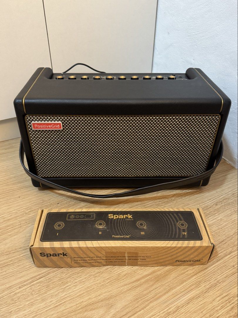 SET Spark Smart Guitar Amp & Bluetooth Speaker with Control Set (Category: Soundbars, Speakers & Amplifiers) located in General Trias. Submitted by samwhere (Listing ID 1426140162, Image 1). Description: Positive Grid Spark Smart Guitar Amp & Bluetooth Speaker with Control 🎸Amp was barely used, Good as new 🎸Spark control is brand new, still sealed. 🎸 Rfs: Upgrade 🎸 Selling low for only Php18000 for this set.