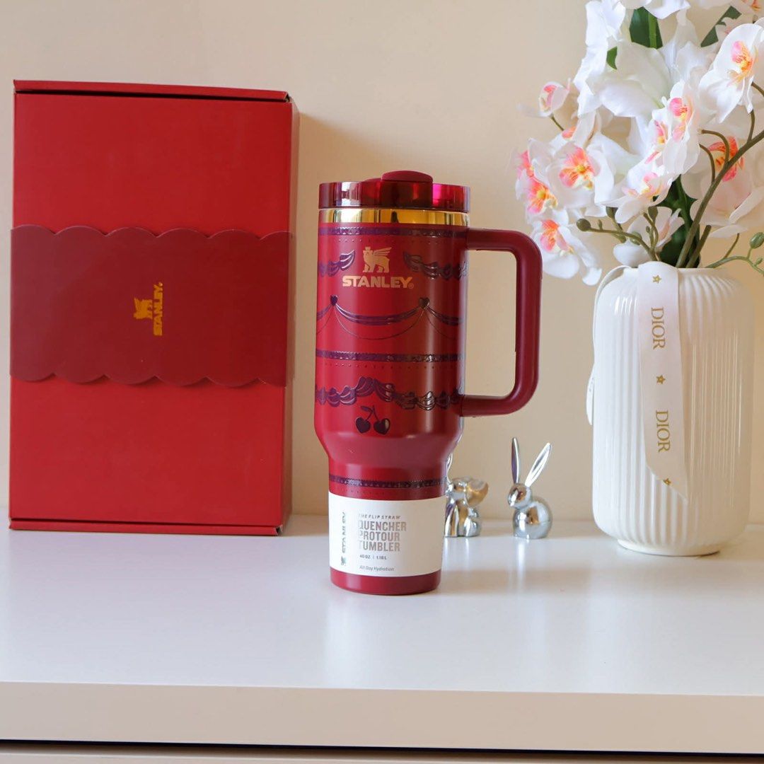 Stanley Quencher Tumbler (Category: Water Bottles & Tumblers) located in Manila. Submitted by mypshopp (Listing ID 1426039070, Image 1). Description: Stanley love shack fanzy 40oz - with box - straw - dusbag Ready to ship! 📸 Actual pic posted !!.