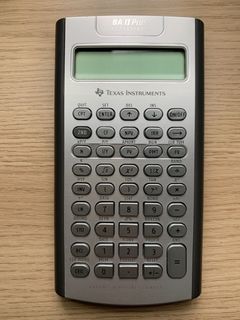 Texas Instruments BA II Plus 專業型計算機, 興趣及遊戲, 手作＆自家設計, 文具 - Carousell