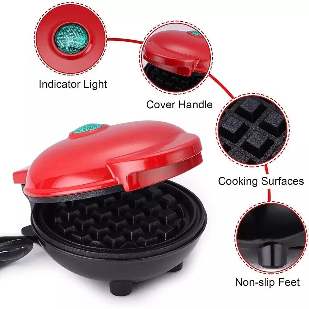 Thelit Lamp Mini Electric Waffle Maker Non Stick (Category: Cookers) located in Subic. Submitted by aerisfelipe (Listing ID 1426054582, Image 3). Description: wts lfb Thelit Lamp Mini Electric Waffle Maker Non Stick Breakfast Maker Waffle Maker Machine Specification: Voltage: 220-240 50HZ/60HZ Power: 350W Product size: 16.5*8.5*12.5cm Packing list: Waffle maker*1 Wire length: 75cm Net weight: 580g Condition: Never used; stored in its box - No iss