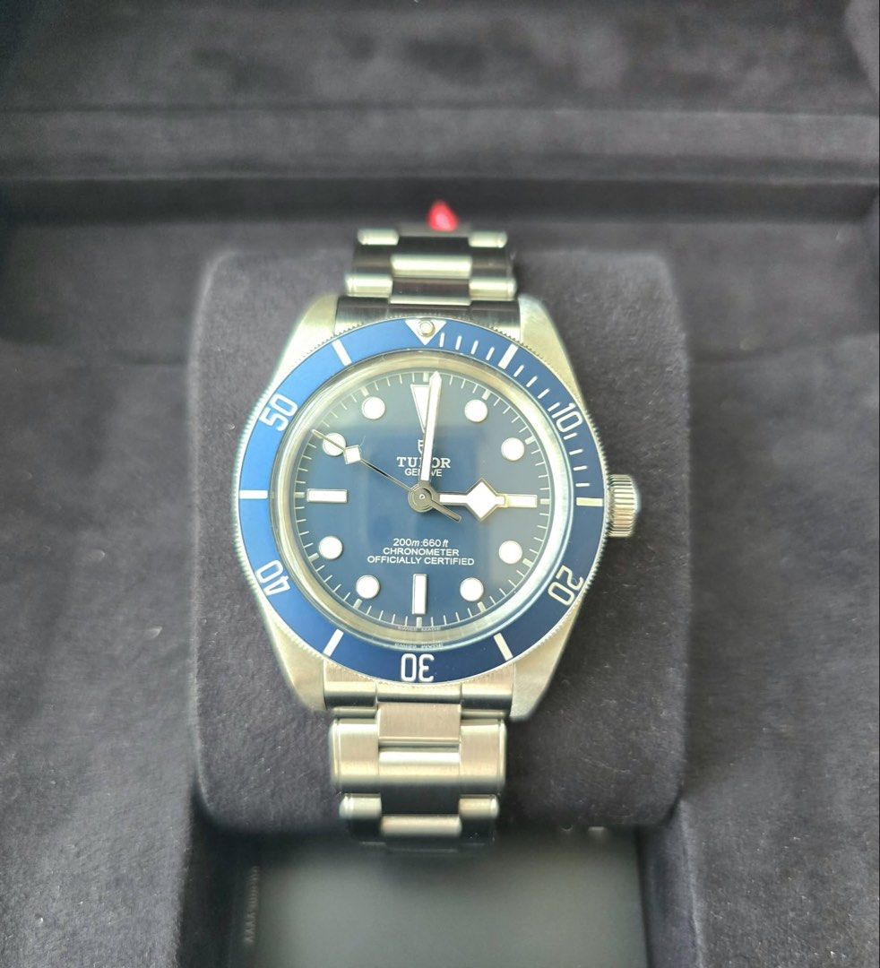 Tudor Black Bay 58 Blue Dial Watch (Category: Luxury Watches) located in San Juan City. Submitted by rhyswatchph (Listing ID 1426072570, Image 1). Description: Tudor Black Bay 58 79030B 39mm Year 2023 Full Set Condition 9.8/10 San Juan City/New Manila QC On hand Other watches available .