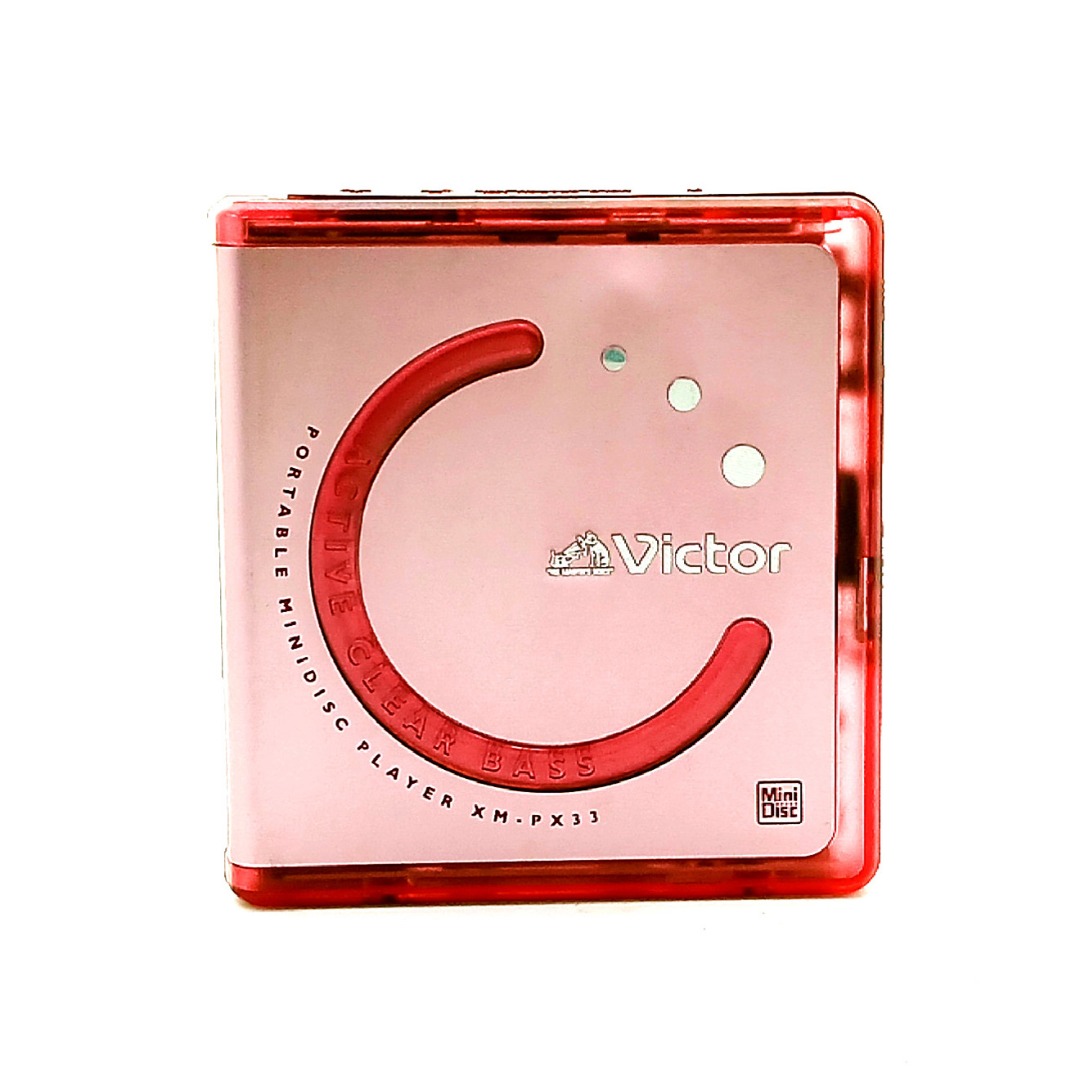 Victor XM-PX33 Walkman Cherry Pink Portable MiniDisc Player In ...
