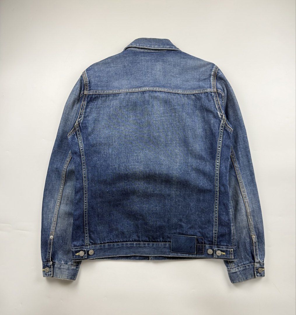 Visvim F/W’17 SS 101 Damaged Denim Jacket (Category: Coats, Jackets and Outerwear) located in Paranaque City. Submitted by _baclarancartel (Listing ID 1426170653, Image 3). Description: Visvim F/W’17 SS 101 Damaged Denim Jacket fits medium Check measurements 9/10 Condition Width: 20.5 Length: 26 Shoulder: 17 Sleeve: 26.5.