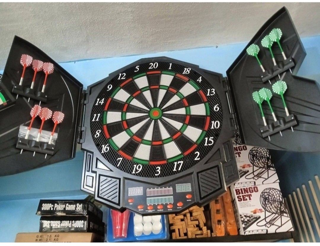 WJ300 DART BOARD (Category: Other Sports Equipment and Supplies) located in San Pablo. Submitted by liezelvalenzuela06 (Listing ID 1426058109, Image 1). Description: WJ300 DART BOARD Php 4035.00 Good quality Affordable Brand New 7 numberic led indicator Filter locking end door 27 play mode 216 spiel options Number of players: 1-8 players MODE OF PAYMENT ✅CASH ✅GCASH ✅BANK TRANSFER ✅ CREDIT CARD ✅CASH ON DELIVERY NATIONWIDE ☎️ +639993950236 📲 mes