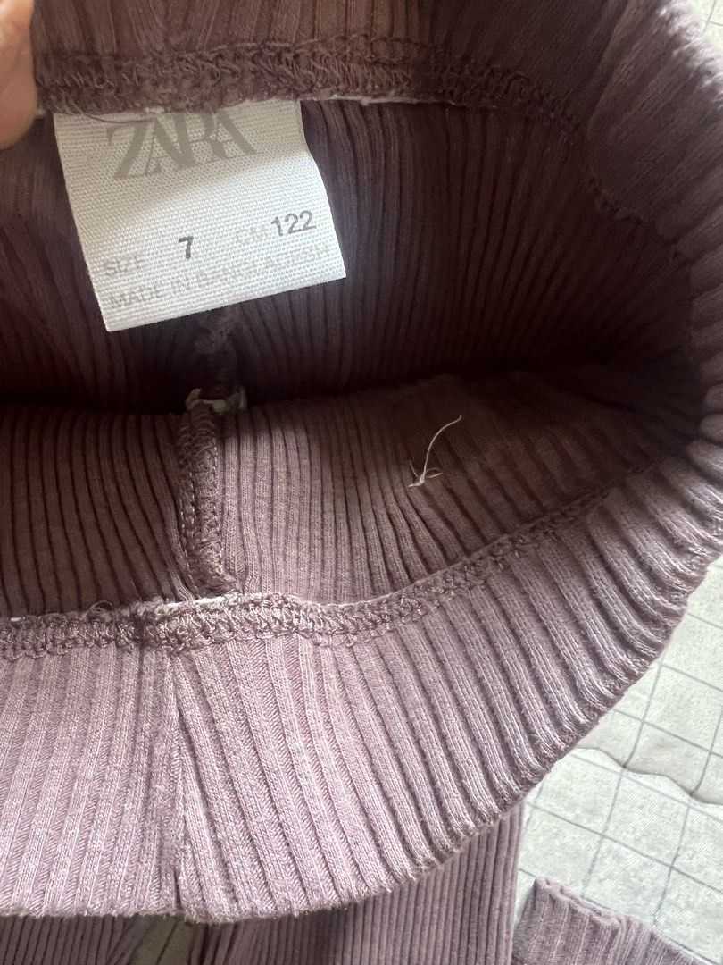 Zara Girl Ribbed Leggings - Size 7 (Category: Babies & Kids Fashion) located in Quezon City. Submitted by bubspreloved (Listing ID 1426027831, Image 3). Description: Zara kids. Classy colored leggings.