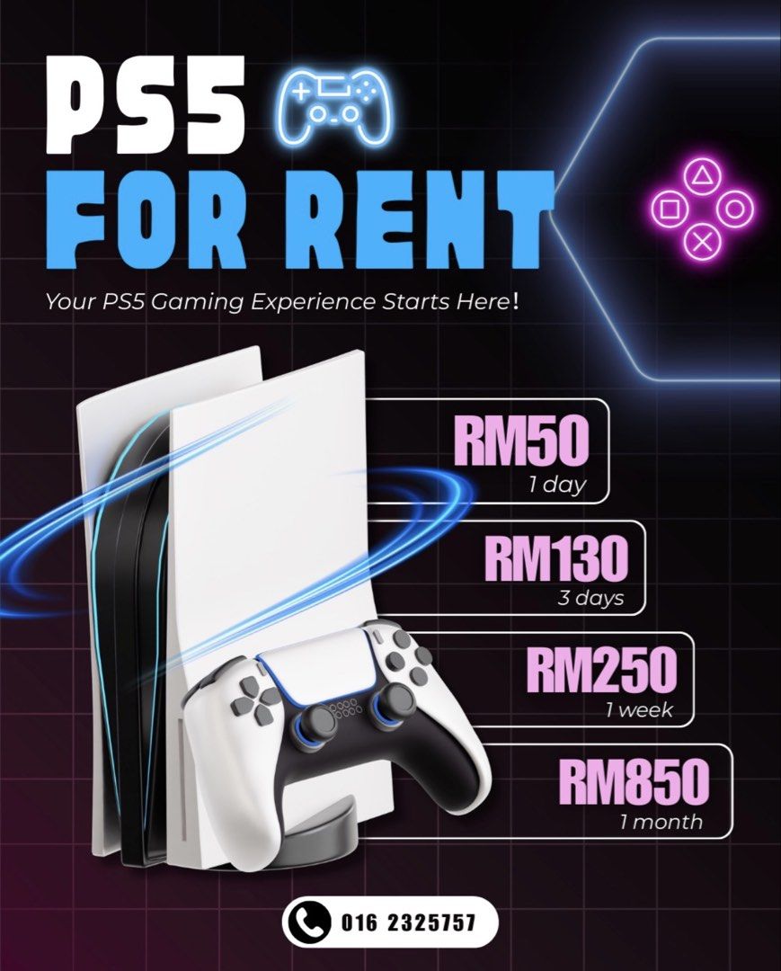 Ps4 Rented 🔥 PS5 FOR RENT – Affordable Gaming Anytime! 🔥, Video Gaming, Video ...
