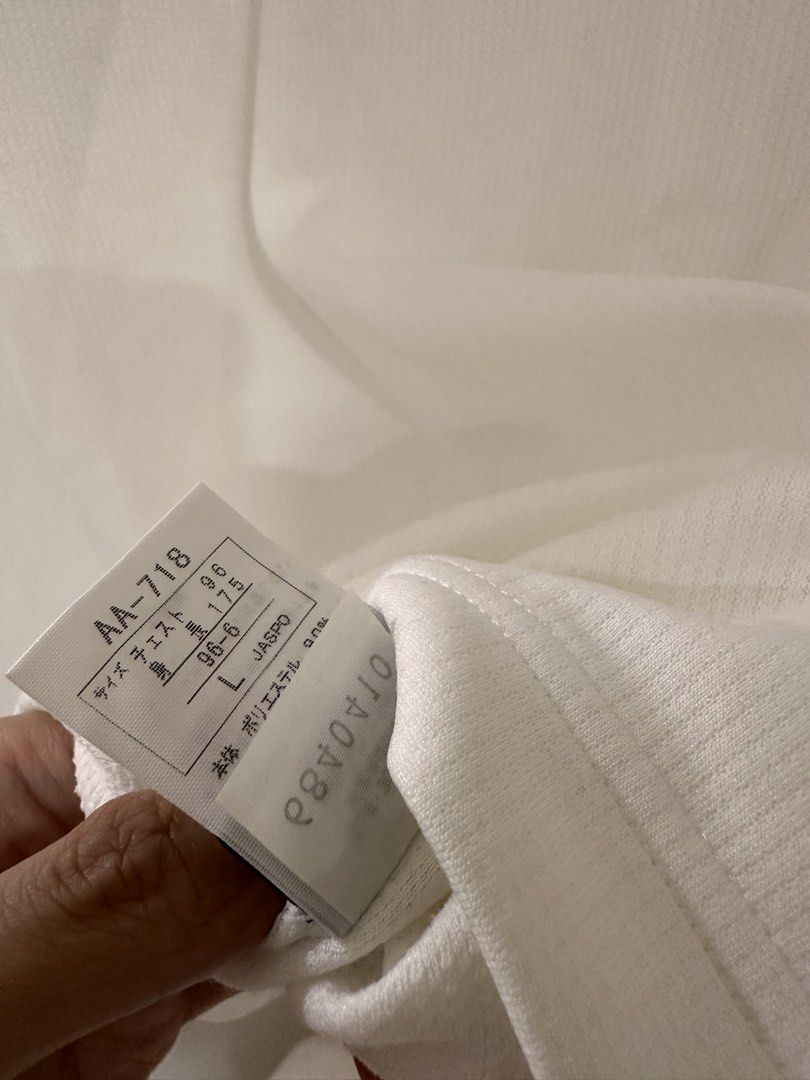 Asics White Top (Category: Tshirts & Polo Shirts ) located in Manila. Submitted by mummyrandom (Listing ID 1426216222, Image 2). Description: Brand new without tag Bought in Japan Bust laid flat: 21.5” .