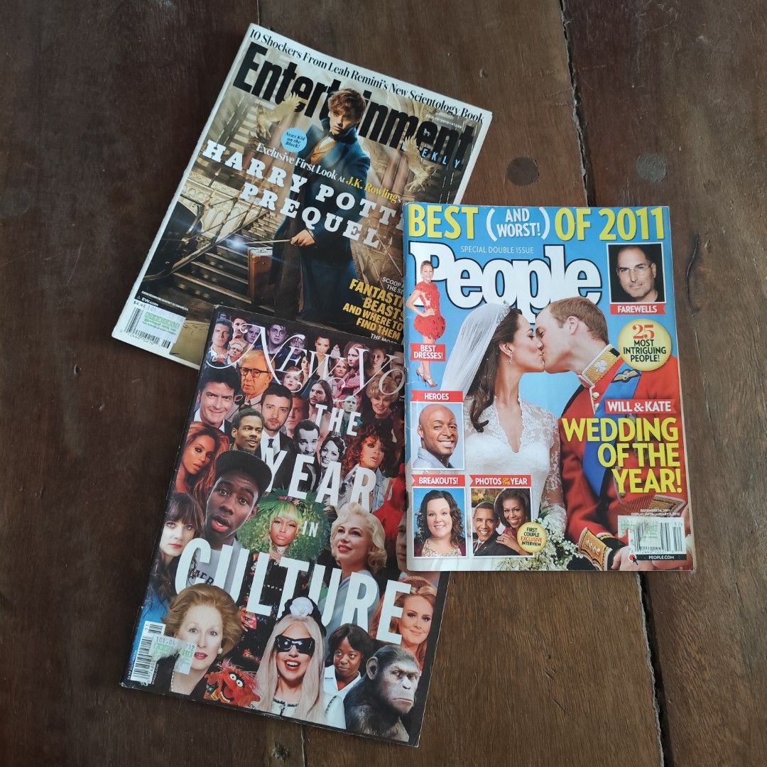 Assorted Magazines (New York, People & Entertainment Weekly) (Category: Magazines) located in Muntinlupa City. Submitted by iveereads (Listing ID 1426269459, Image 1). Description: dm for more pics/info.