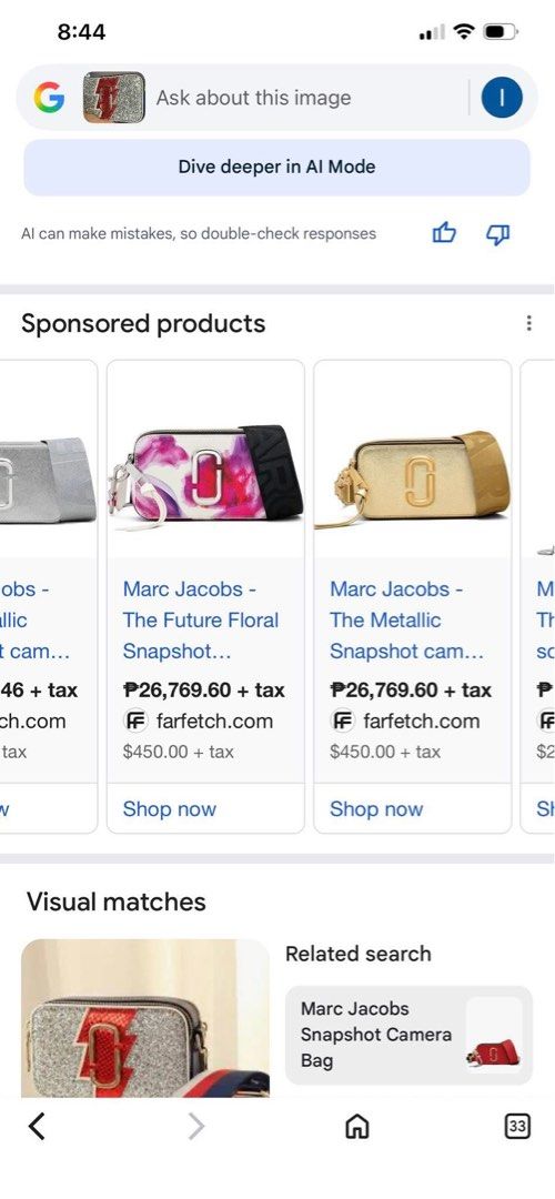Authentic Marc Jacobs Snapshot Camera Bag (Category: Luxury Bags & Wallets) located in Roxas City. Submitted by lynngreyartillero (Listing ID 1426327948, Image 2). Description: Authentic Mj 😍😍😍 Like new no flaws sign of used only📌📌 Ukay source pls manage your expectations 🤍🤍 Pm lng po! 🤍🤍 Godbless Us All! 🙏🏻🙏🏻🙏🏻.