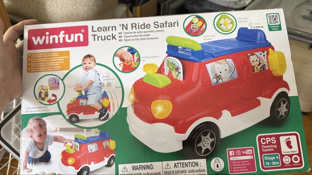 Babay car ride w lights & sounds abc (Category: Infant Playtime) located in Angono. Submitted by declutterWithKaye (Listing ID 1426230830, Image 1). Description: Complete with box May lights & sounds Learning abc sounds Battery included Mga stickers never used pa ikaw na magdikit.
