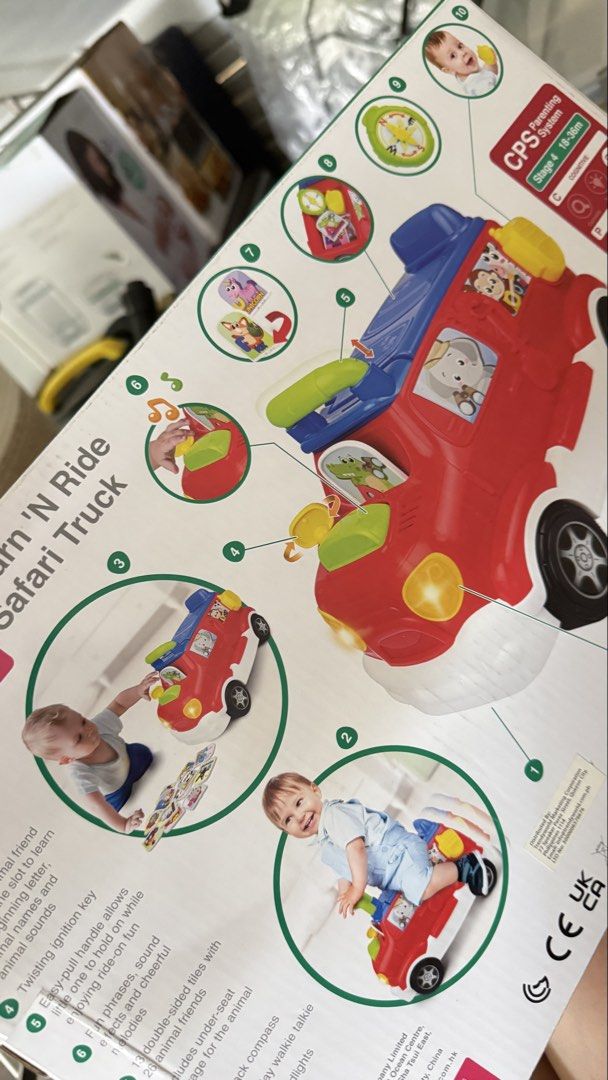 Babay car ride w lights & sounds abc (Category: Infant Playtime) located in Angono. Submitted by declutterWithKaye (Listing ID 1426230830, Image 2). Description: Complete with box May lights & sounds Learning abc sounds Battery included Mga stickers never used pa ikaw na magdikit.