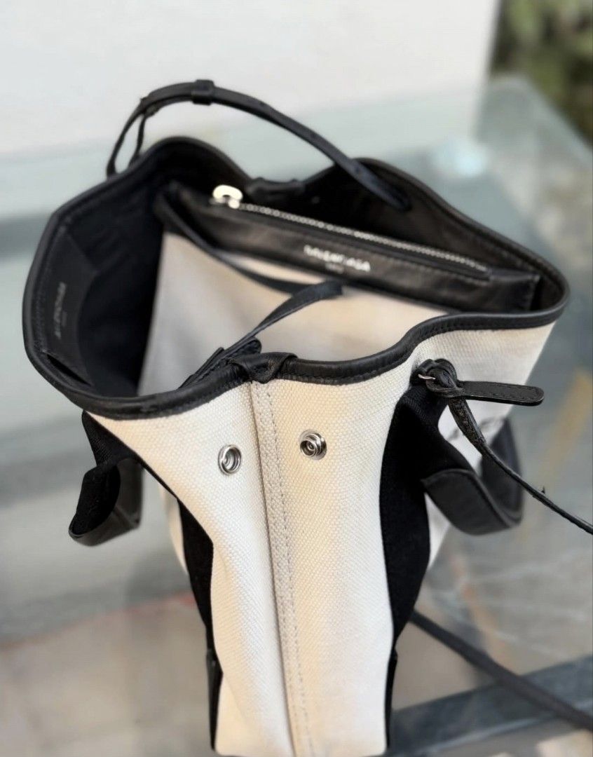 BALENCIAGA Navy Cabas mini | with removable pouch (Category: Luxury Bags & Wallets) located in Quezon City. Submitted by rmseller.2017 (Listing ID 1426255912, Image 3). Description: BALENCIAGA Navy Cabas mini | with removable pouch | very good condition | perfect for summer too | P23,500 only (open for installment).