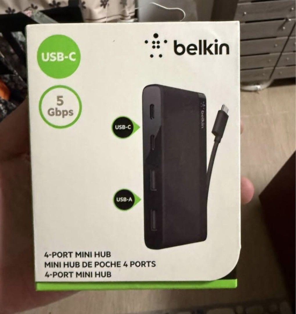 Belkin 4-Port Mini USB-C Hub