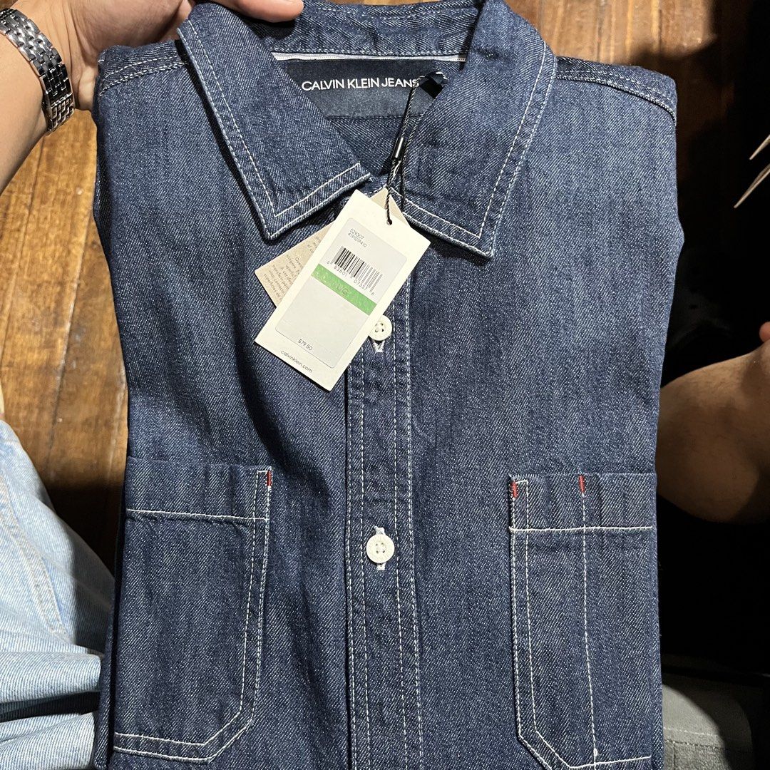 Calvin Klein Jeans denim shirt (Category: Formal Shirts) located in Manila. Submitted by kinoo. (Listing ID 1426307442, Image 1). Description: •Never used •No issues •Padala.