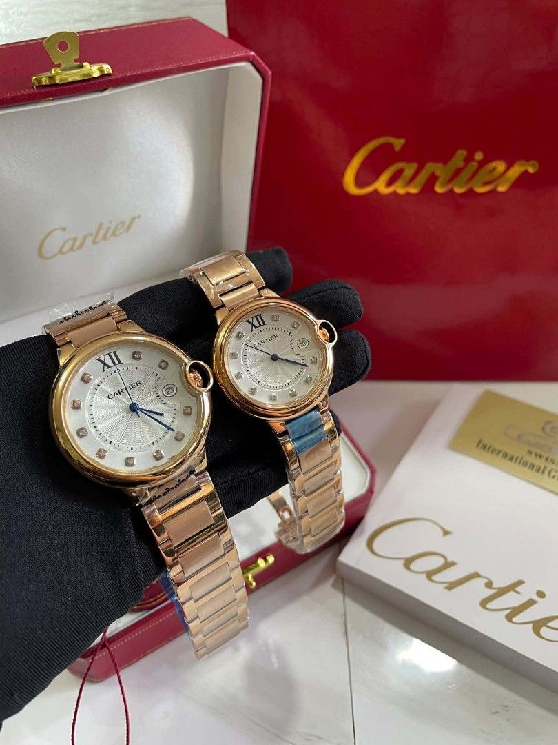 Cartier Japan Watch (Category: Luxury Watches) located in Manila. Submitted by authenticbagswatchesco (Listing ID 1426257571, Image 2). Description: BODEGA SALE ‼️ Cartier - Japan ₱5,599each only ! With box, manual & paperbag Size : 36mm & 42mm ✨💯% Authentic ✨US Grade • Battery Operated ✨Pawnable in selected pawnshop 💌DM for orders ❌Mall price 12-15k each ❌.