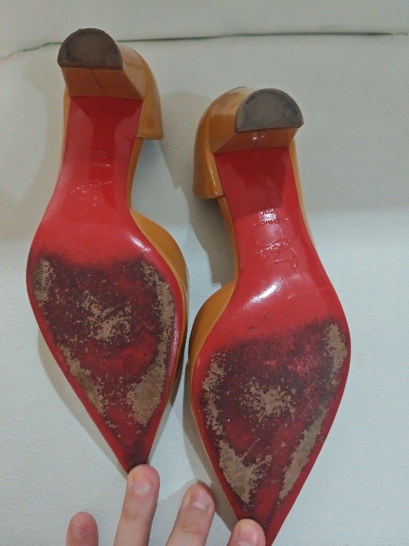 Christian loubiutin (Category: Heels) located in Makati City. Submitted by ty34615 (Listing ID 1426204593, Image 2). Description: shoe size 38.5 brought for 7100usd with box and bag letting go.