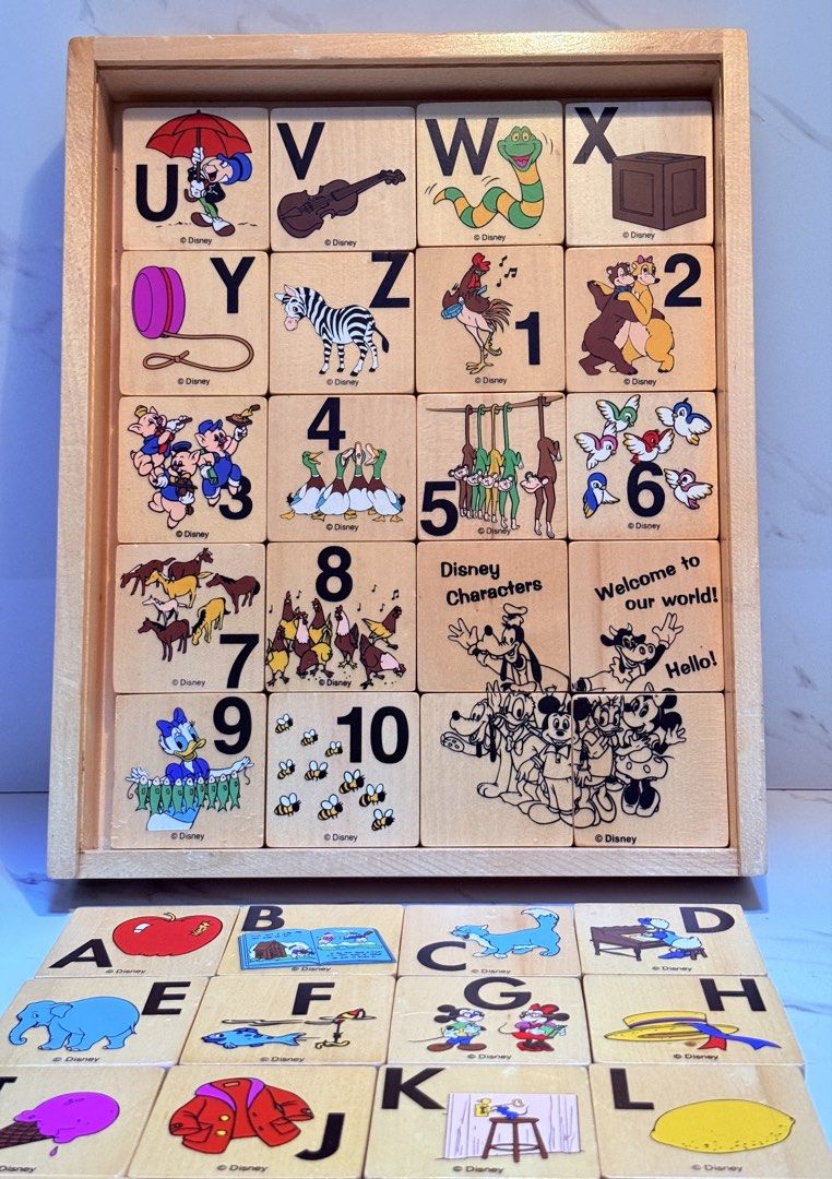 Disney Alphabet and Number Blocks (Category: Educational & Learning Toys) located in Bulacan. Submitted by makelearningfun (Listing ID 1426302215, Image 2). Description: Really nice and big Can be used as building blocks or introduce abcs and numbers From Japan.