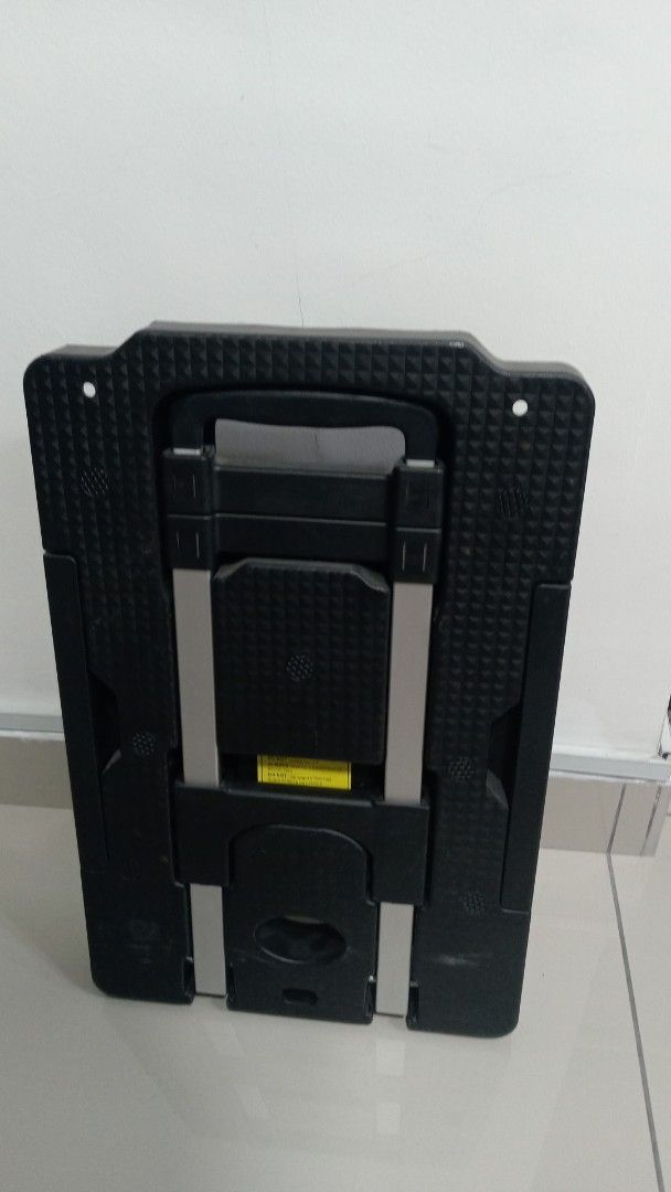 Foldable / Extendable Trolley (Category: Home Improvement Tools & Accessories) located in Kuala Lumpur. Submitted by sk6618 (Listing ID 1426302721, Image 3). Description: Home office use foldable and extendable trolley. 5 castor. Size 49cmx32cm5.very solid and convenient for storage. Available 3set.