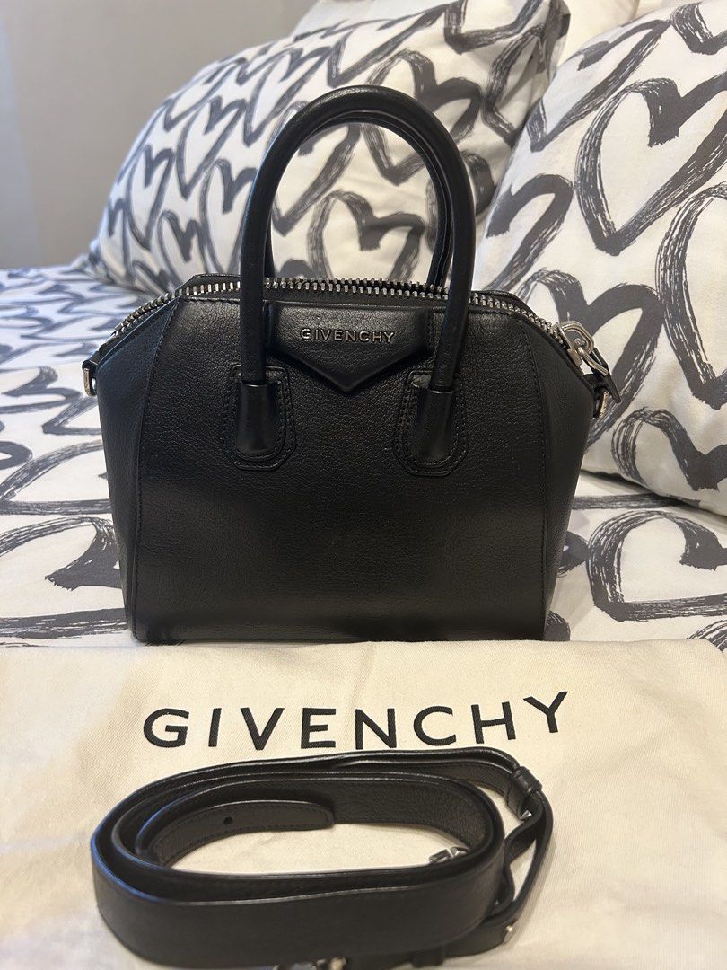 Givenchy Antigona Mini (Category: Luxury Bags & Wallets) located in Taguig. Submitted by Jill_preloved (Listing ID 1426243066, Image 1). Description: Mini Antigona Black with detachable strap With dustbag .