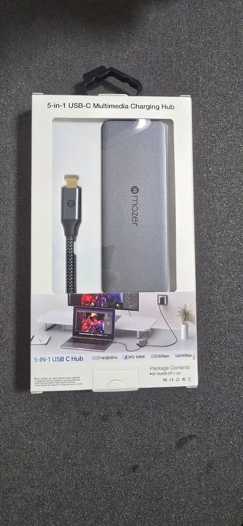 InfiniteLinkPro Hub60 5-in-1 USB C Multimedia Hub