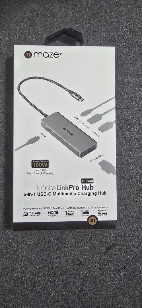 InfiniteLinkPro Hub60 5-in-1 USB C Multimedia Hub405992806381015041
