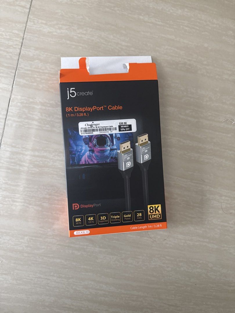 j5create 8K DisplayPort Cable