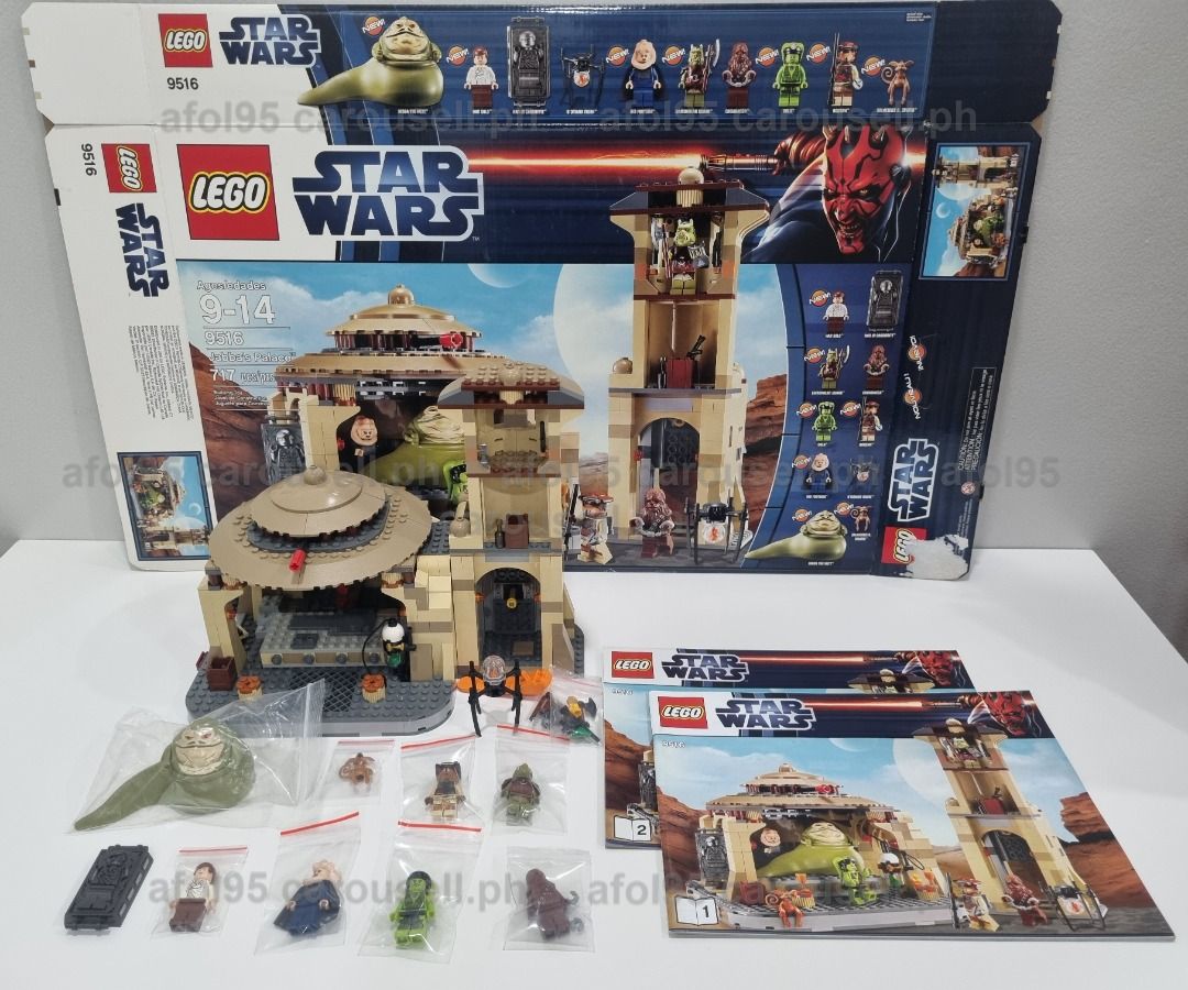 LEGO Star Wars 9516 Jabba's Palace (Category: Lego & Building Sets) located in Quezon City. Submitted by afol95 (Listing ID 1426301584, Image 1). Description: Rare and retired SW set WYSIWYG. Additional photos will be provided upon request. - great collection of minifigures in pristine condition - instruction booklets - box - Jabba's Palace building Payment by GCash or Bank Transfer Location: Quezon City We can discuss delivery method or meet-up 