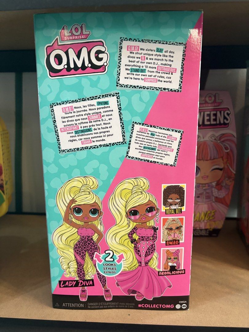 LOL Surprise OMG Lady Diva Doll (Category: Kids Toys) located in Cebu City. Submitted by corporalsel (Listing ID 1426237503, Image 2). Description: LOL Diva Doll -never been unboxed -mint quality -2 outfits.