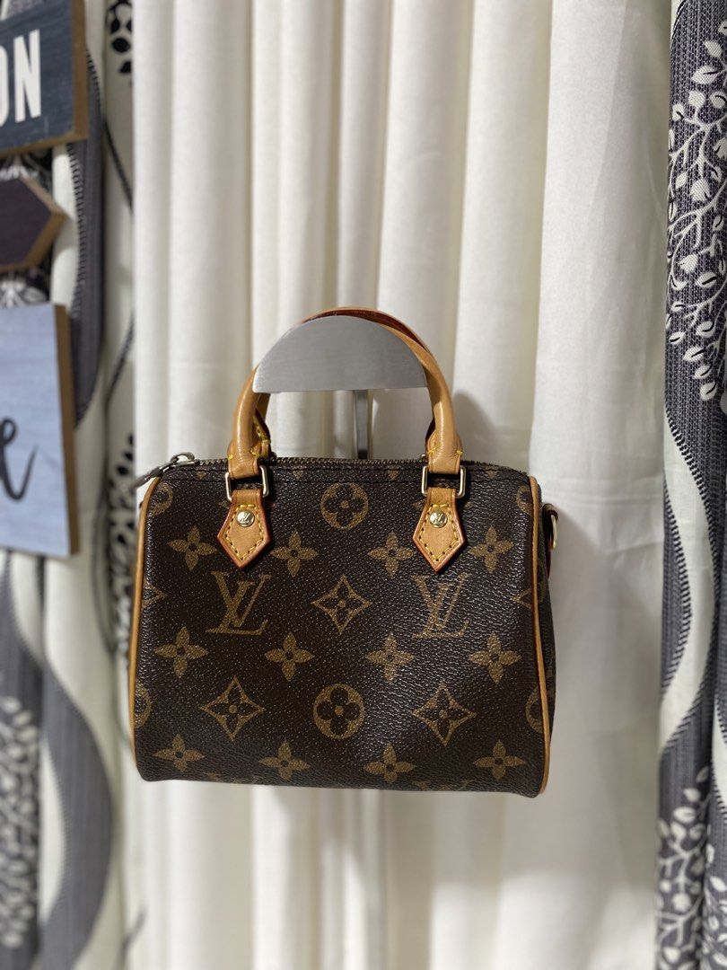 Louis Vuitton Speedy Nano Monogram (Category: Luxury Bags & Wallets) located in Tagum. Submitted by amarasluxbag (Listing ID 1426284905, Image 1). Description: Super liit neto kasya namn phone Coded No flaws Good condition .