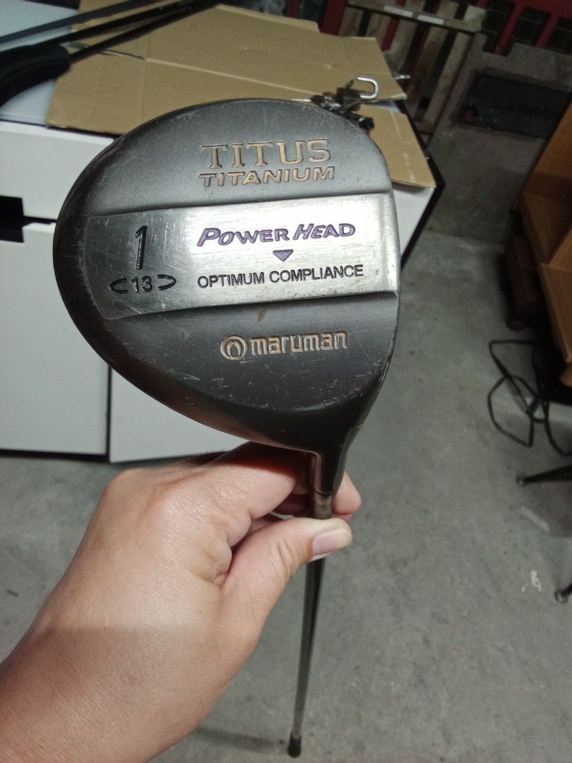 Maruman Titanium Titus Power Head golf driver. Flex L (Category: Golf) located in San Pedro. Submitted by trisheljas_japansurplus (Listing ID 1426339045, Image 1). Description: 📍For Sale📍 Maruman Titanium Titus Power Head golf driver. 👉Brand: Maruman Model/Series: The Parsec 5000 SP Material Partner: Hitachi Flex: L (Ladies) Maruman Golf Grip you can pick up personal sa aming shop Located 📍 Filinvest Homesite barangay bagong silang san pedro 