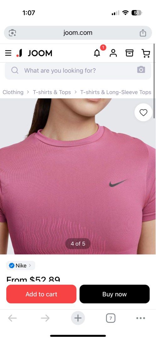Nike Women's Training Top (Category: Shirts) located in Manila. Submitted by v2024 (Listing ID 1426229924, Image 3). Description: Used once .