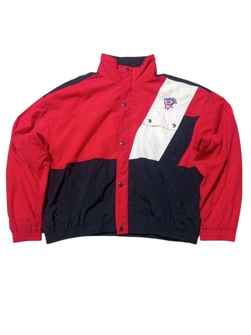Norman Todd Pepsi NASCAR Jacket XL (Category: Coats, Jackets and Outerwear) located in Tigaon. Submitted by tigaonthrifters (Listing ID 1426324003, Image 1). Description: dimes 26x26.