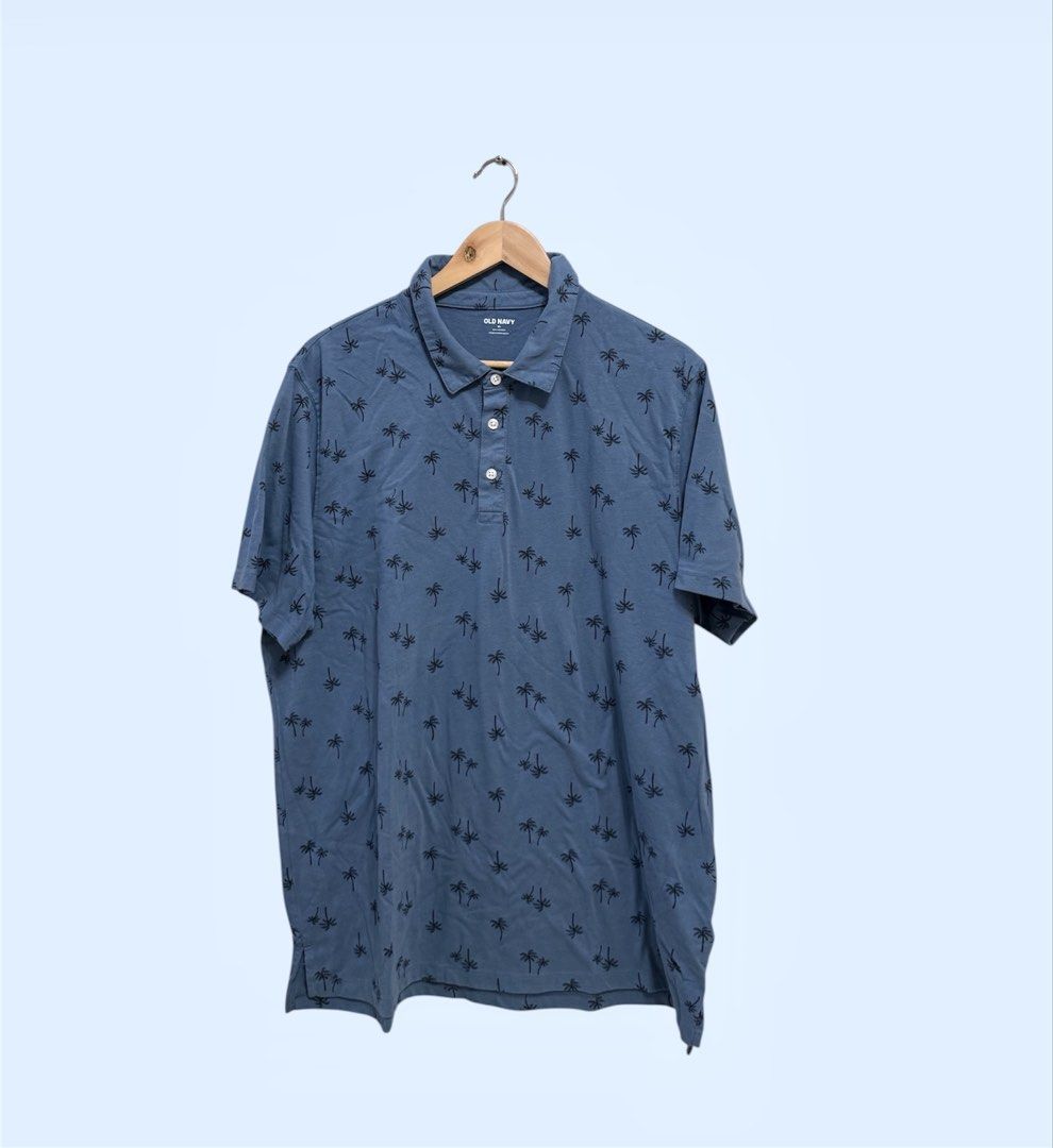 Old Navy Palm Tree Polo Shirt (Category: Tshirts & Polo Shirts ) located in Pasig City. Submitted by newdarlings (Listing ID 1426316779, Image 1). Description: This is preloved so manage your expectations. Color may vary due to lighting Measurements are provided in the photos Rfs: Decluttering All sales are final. No returns. MOP: Gcash & Maya Delivery fee c/o buyer. Courier: J&T Same Day Delivery: Grab / Lalamove.