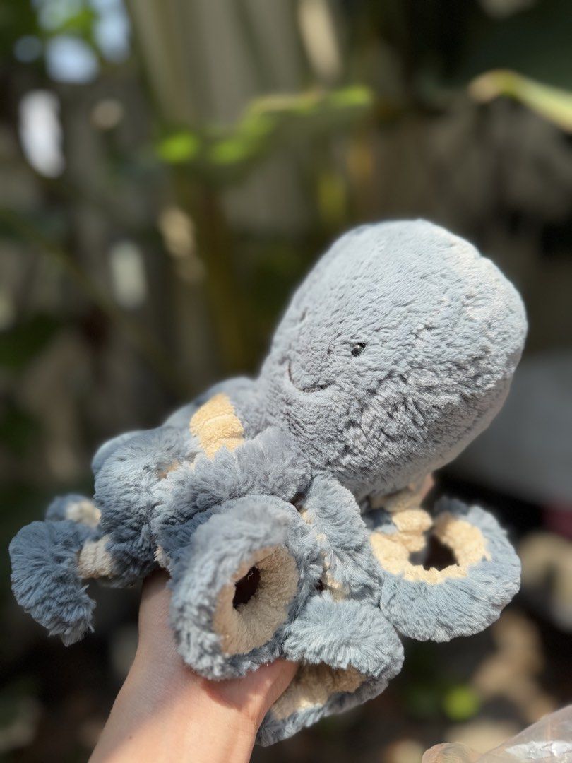 Original Jellycat Storm Octopus Plush (Category: Plushies & Soft Toys) located in Caloocan City. Submitted by raeccas.selections (Listing ID 1426320295, Image 3). Description: - collector’s item! - authentic JC 💙 loc: north caloocan / marikina (by sched) MOP: gcash / bank transfer MOD: lalamove / J&T .