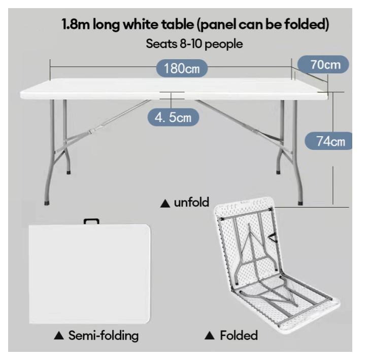 Portable Folding Table | Multipurpose Utility Folding Table | Space ...