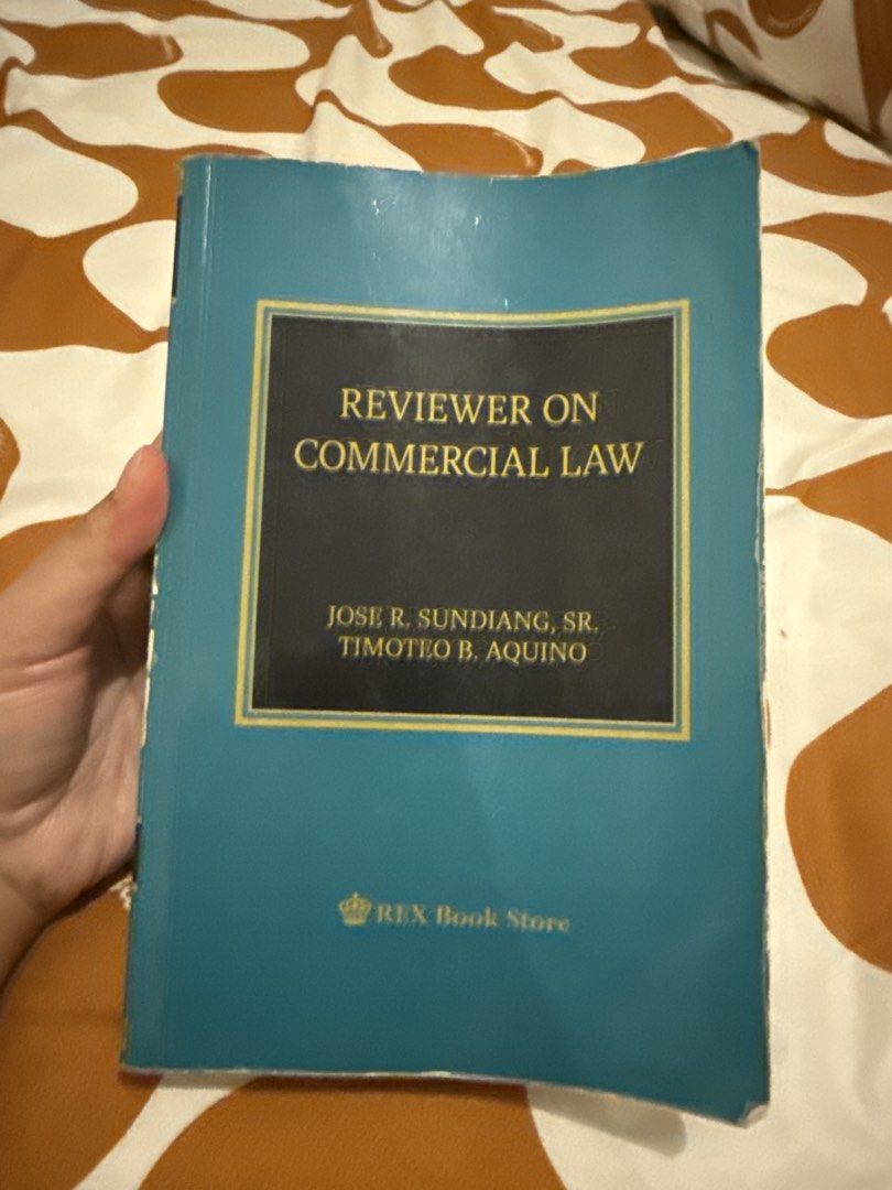 Reviewer on Commercial Law (Category: Textbooks) located in Manila. Submitted by heysoulsissy (Listing ID 1426293504, Image 1). Description: .