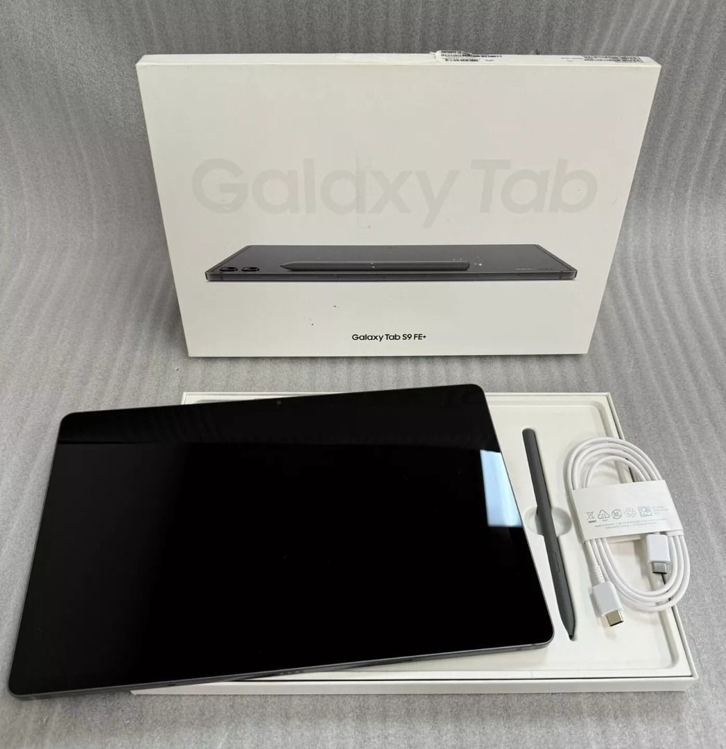 Samsung Galaxy Tab S9 FE+ Tablet (Category: Android) located in Binan City. Submitted by angeluka (Listing ID 1426266323, Image 1). Description: BASA MUNA BAGO PM! FIX PRICE, AVAILABLE, ORIGINAL, FOR SALE. Meetup or COD: From San Pedro Laguna to Cabuyao Laguna. The buyer will cover the delivery fee. Shipping to other areas is available, payment required first. Storage Capacity: 128GB Ram Capacity: 8GB Color: Gray Internet Connectivity: Wi-Fi Proc