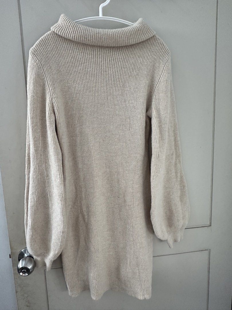 SHEIN Beige Sweater Dress (Category: Dresses) located in Taguig. Submitted by goodcloset007 (Listing ID 1426381087, Image 3). Description: used twice comfy S to large.